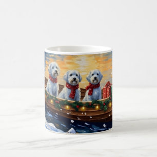Maltese Christmas Boat Holiday Coffee Mug