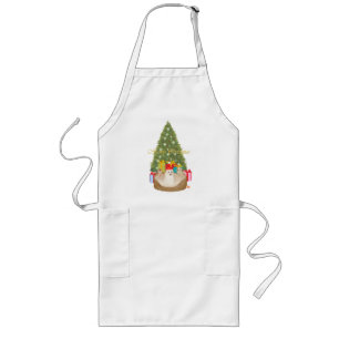 Maltese Christmas Long Apron