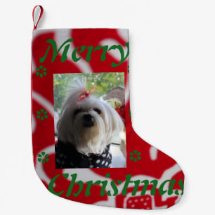Maltese Christmas Small Christmas Stocking