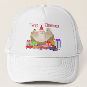 Maltese Christmas Trucker Hat
