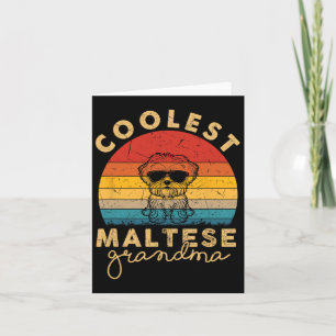 Maltese Coolest Grandma Gifts For Women Maltese Do Card
