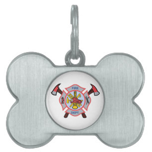 MALTESE CROSS APPLIQUE PET TAG