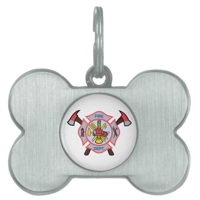MALTESE CROSS APPLIQUE PET TAG (Front)