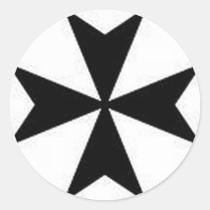 MALTESE CROSS CLASSIC ROUND STICKER