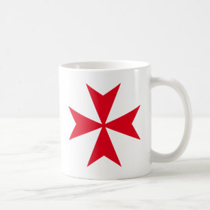 maltese cross coffee mug