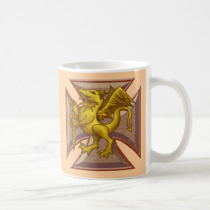 Maltese Cross Dragon Coffee Mug