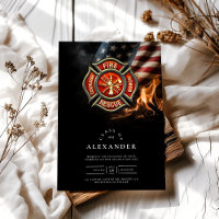 Maltese Cross Firefighter Graduation with Gloves