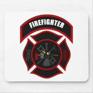 Maltese Cross - Firefighter Mouse Mat
