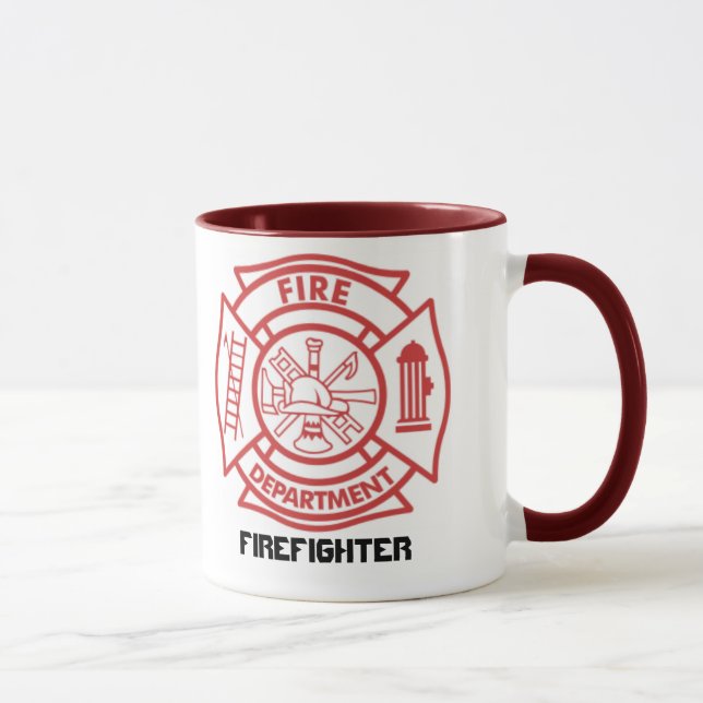 Maltese Cross / Firefighter - mug (Right)