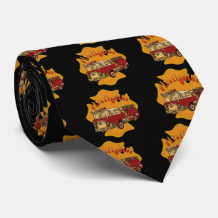 Maltese Cross Firetruck Tie
