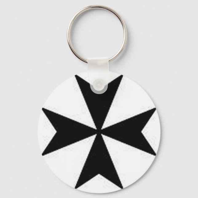 MALTESE CROSS KEY RING (Front)
