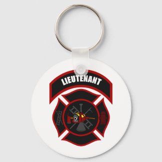 Maltese Cross - Lieutenant (Red Helmet) Key Ring