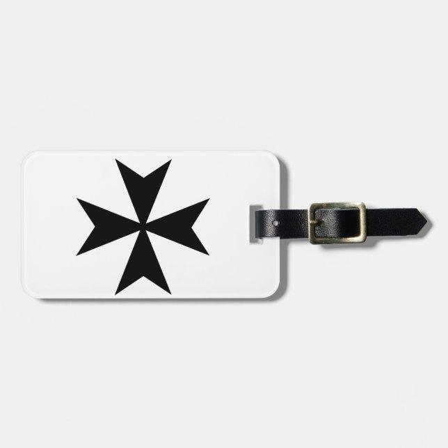 Maltese Cross Luggage Tag (Front Horizontal)