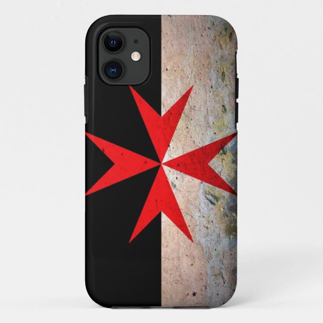 Maltese Cross on Rock Case-Mate iPhone Case (Back)