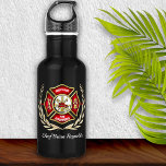 Maltese Cross Personalised Firefighter 532 Ml Water Bottle<br><div class="desc">Firefighter's keepsake,  personalised water bottle. Perfect for birthdays,  promotions,  graduation or retirement.</div>