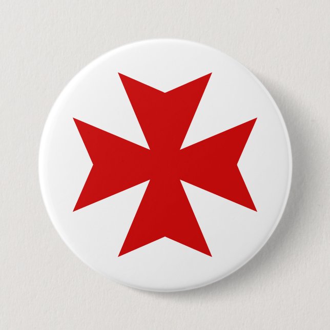 Maltese Cross Red pin #1 (Front)