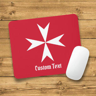 Maltese Cross Symbol Mouse Mat