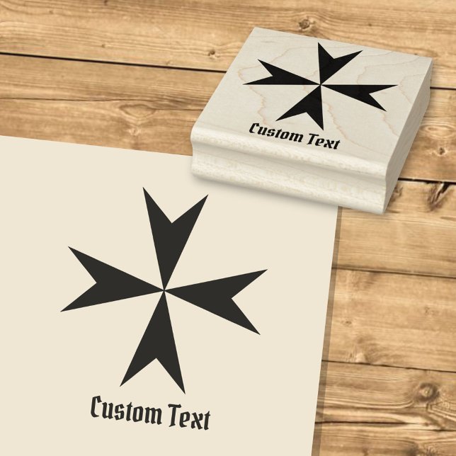 Maltese Cross Symbol Rubber Stamp (Creator Uploaded)