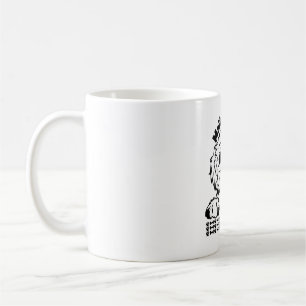 Maltese Dad Black and White Design Maltese Dog Coffee Mug