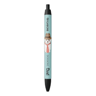 Maltese Dad Black Ink Pen