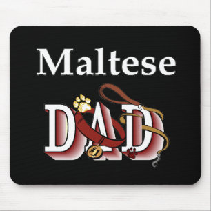 Maltese Dad Gifts Mouse Mat