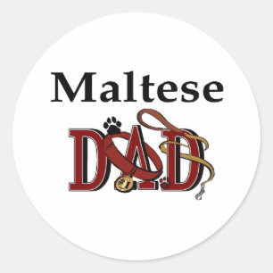 Maltese Dad Sticker