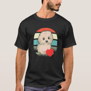 Maltese Dog Canine Puppy Family Men Women Heart T-Shirt