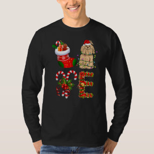 Maltese Dog Christmas Light Dog Animal T-Shirt