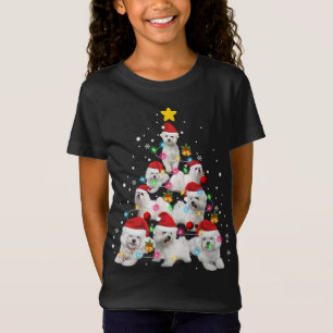 Maltese Dog Christmas Tree Funny Xmas Maltese Love T-Shirt