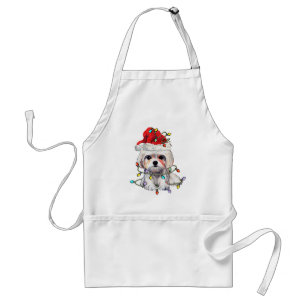 Maltese Dog Christmas, Xmas Maltese Dog Standard Apron