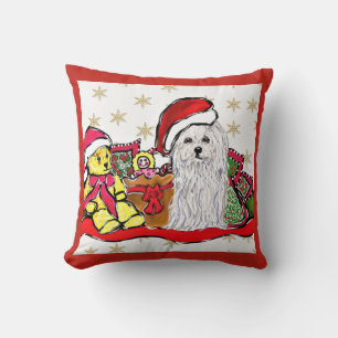 Maltese Dog Cushion
