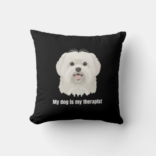 Maltese Dog Cushion