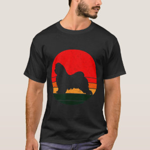 Maltese Dog Dogs Silhouette 60s 70s Dog T-Shirt