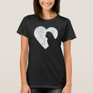 Maltese Dog Funny Heart Valentine's Day Dog Dad Mo T-Shirt