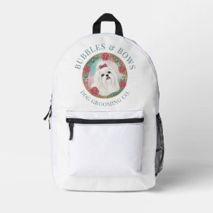 Maltese Dog Grooming Kit Bag Backpack