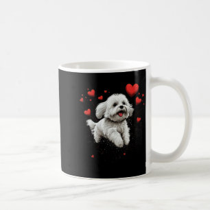 Maltese Dog Love Heart For Valentines Day Maltese Coffee Mug