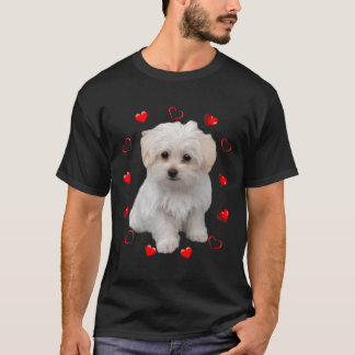 Maltese Dog Lover Dogs Puppies Owners Gift T-Shirt