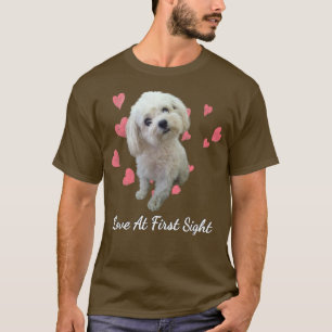 Maltese Dog Lover Pink Hearts Maltipoo Puppies Own T-Shirt