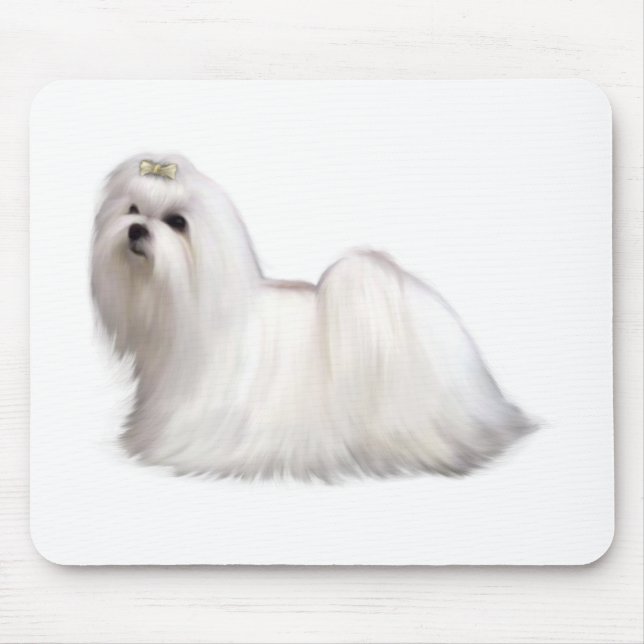 Maltese Dog Mouse Mat (Front)