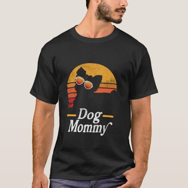 Maltese Dog Mummy Sunglasses Graphic Mother s Day  T-Shirt (Front)