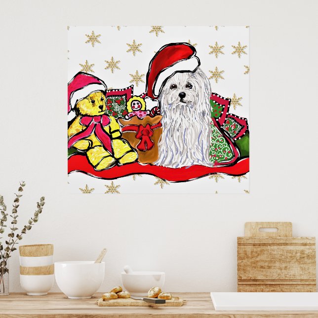 Maltese Dog Poster (Kitchen)