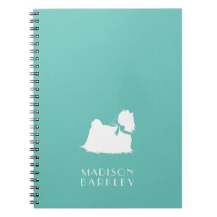 Maltese Dog Puppy Long Hair Notebook