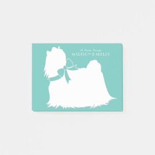 Maltese Dog Puppy Long Hair Post-it Notes