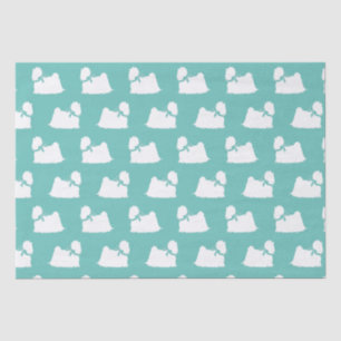 Maltese Dog Puppy Long Hair Tissue Paper