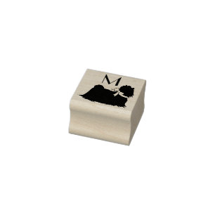 Maltese Dog Puppy Rubber Stamp