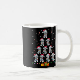 Maltese Dog Santa Hat Xmas Lights Men Women Christ Coffee Mug