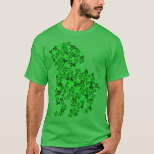 Maltese Dog Shamrock Leaf St Patrick Day T-Shirt