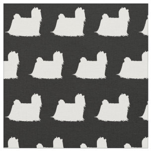 Maltese Dog Silhouette Pet Fabric