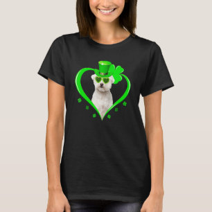 Maltese Dog  St Patrick S Day Shamrock Costume T-Shirt