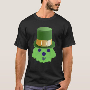 Maltese Dog St Patricks Day Dog With St Patricks H T-Shirt